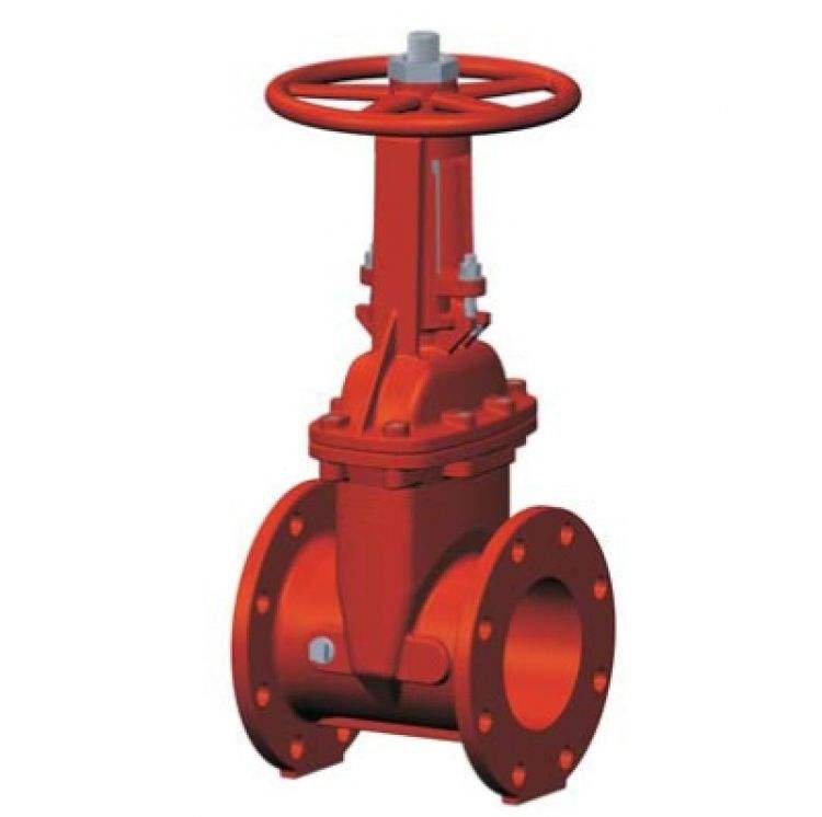 Resilient-Seated Flanged Rising Stem Gate Valve for Fire Protection Systems