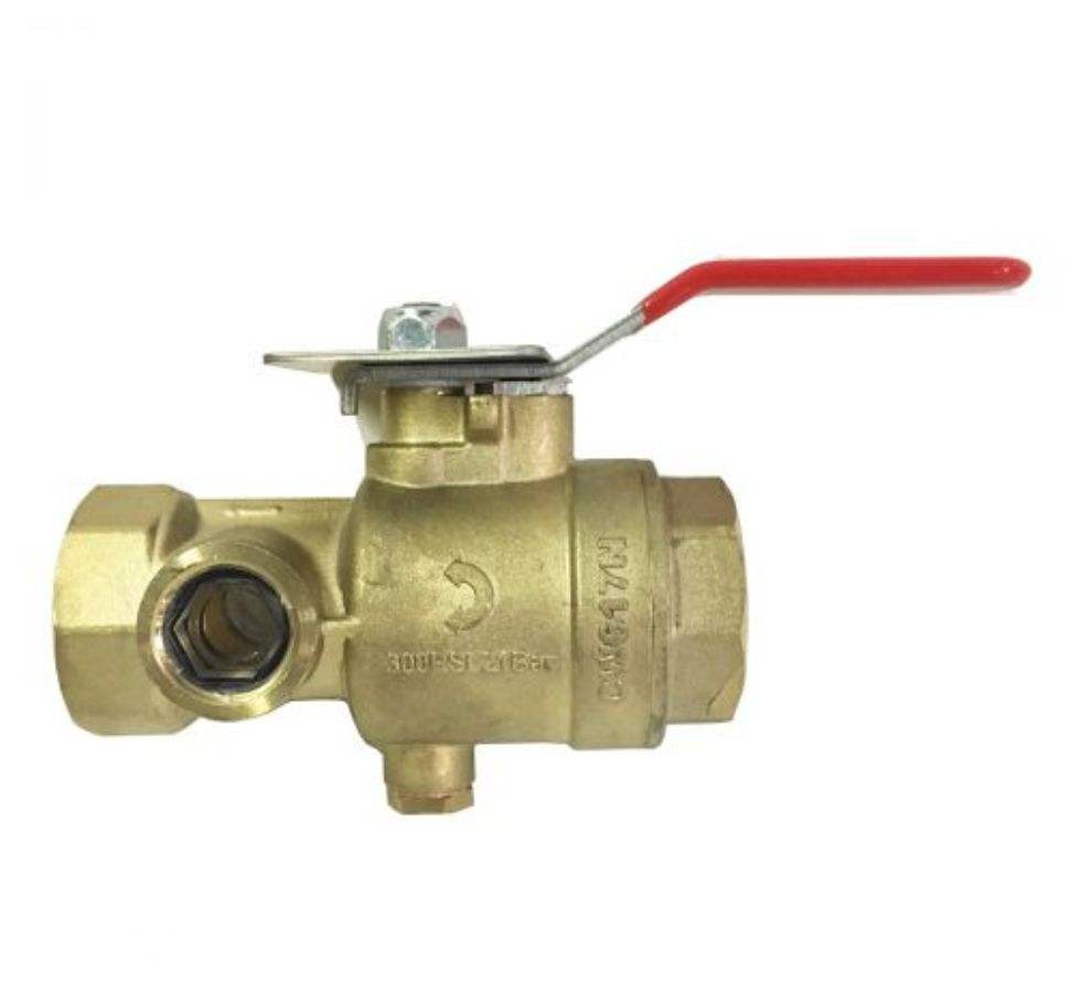 Factory Price Brass and Stainless Steel 1″ Thread Test and Drain Ball Valve