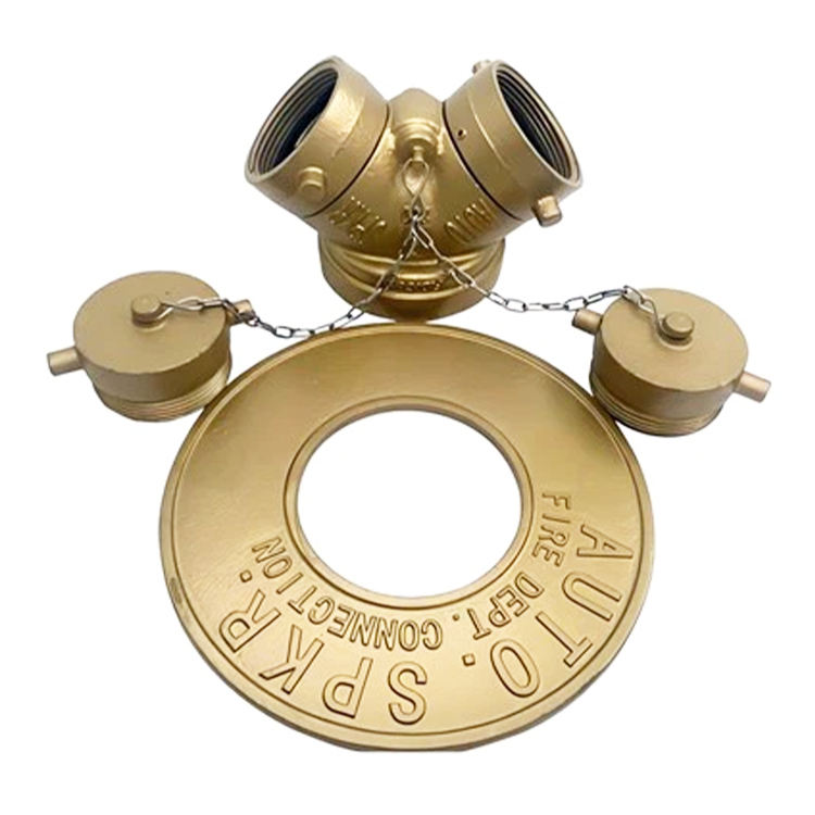 Firefighting Brass Integral Connection Clapper Y Water Divider