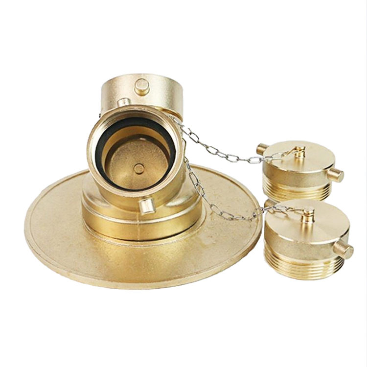 Firefighting Brass Integral Connection Clapper Y Water Divider