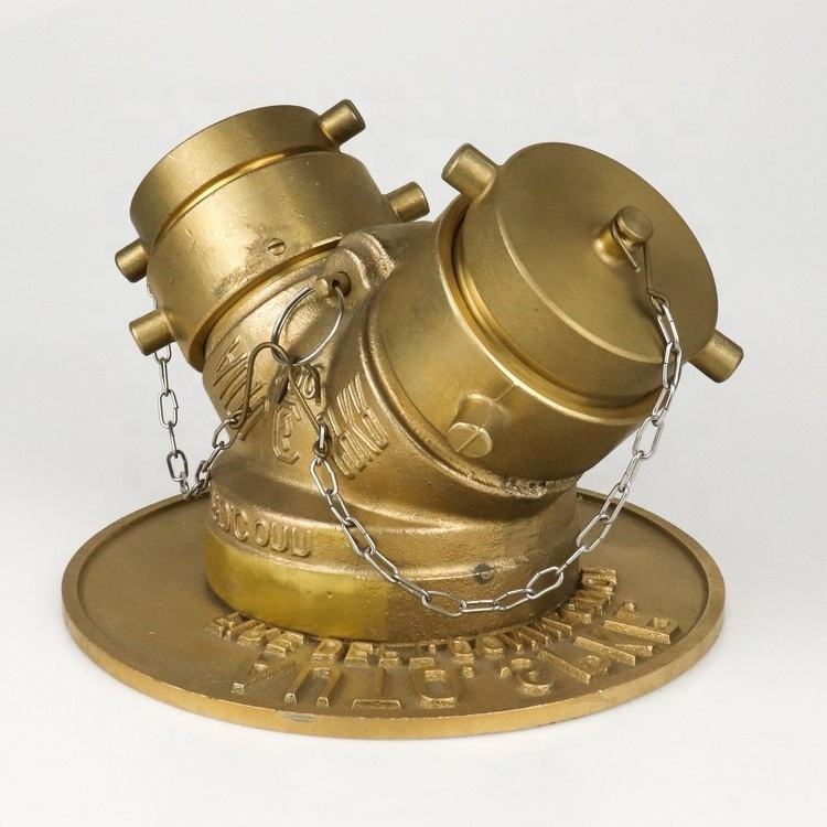 Firefighting Brass Integral Connection Clapper Y Water Divider