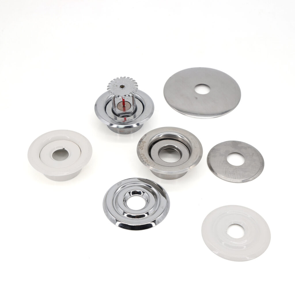 Stainless Steel Recessed Pendent Fire Sprinkler Head with Escutcheon