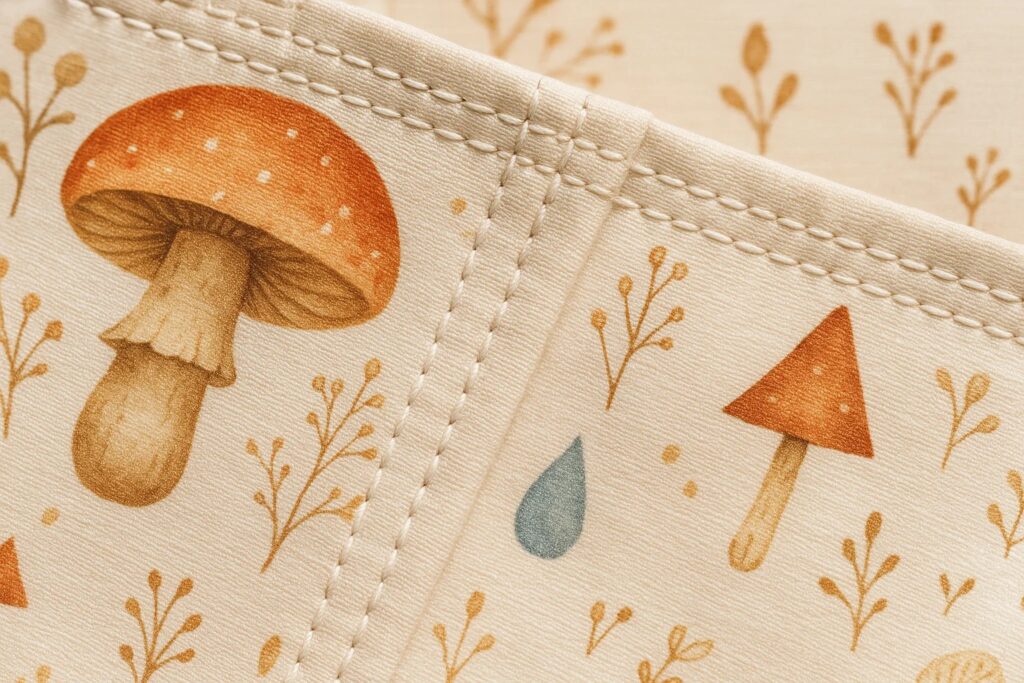 Watercolor Botanical Mushroom Pediatric Privacy Curtain