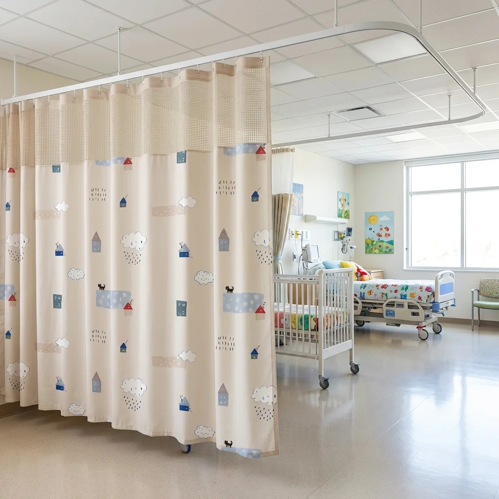 Flame-Retardant Medical Partition Curtain for Pediatric Care