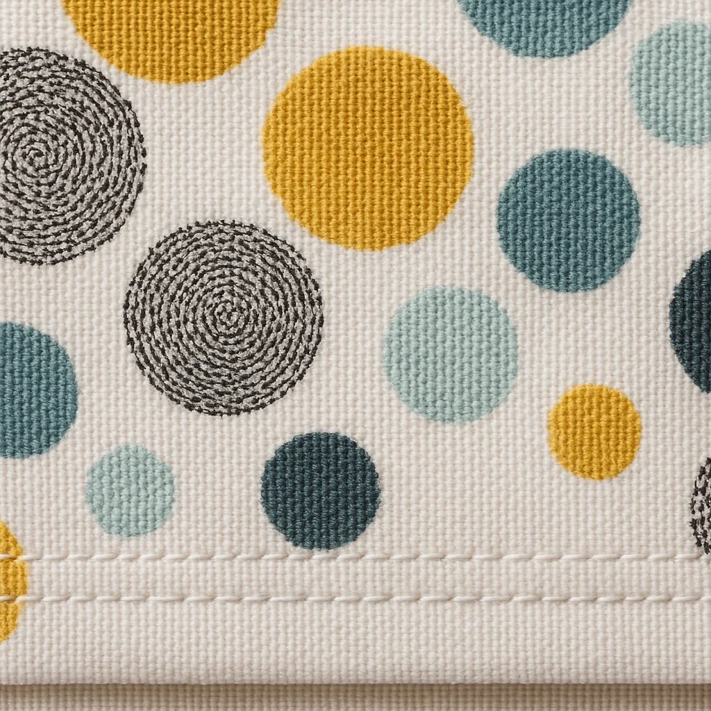 Playful Polka Dot & Concentric Circle Hospital Privacy Curtain