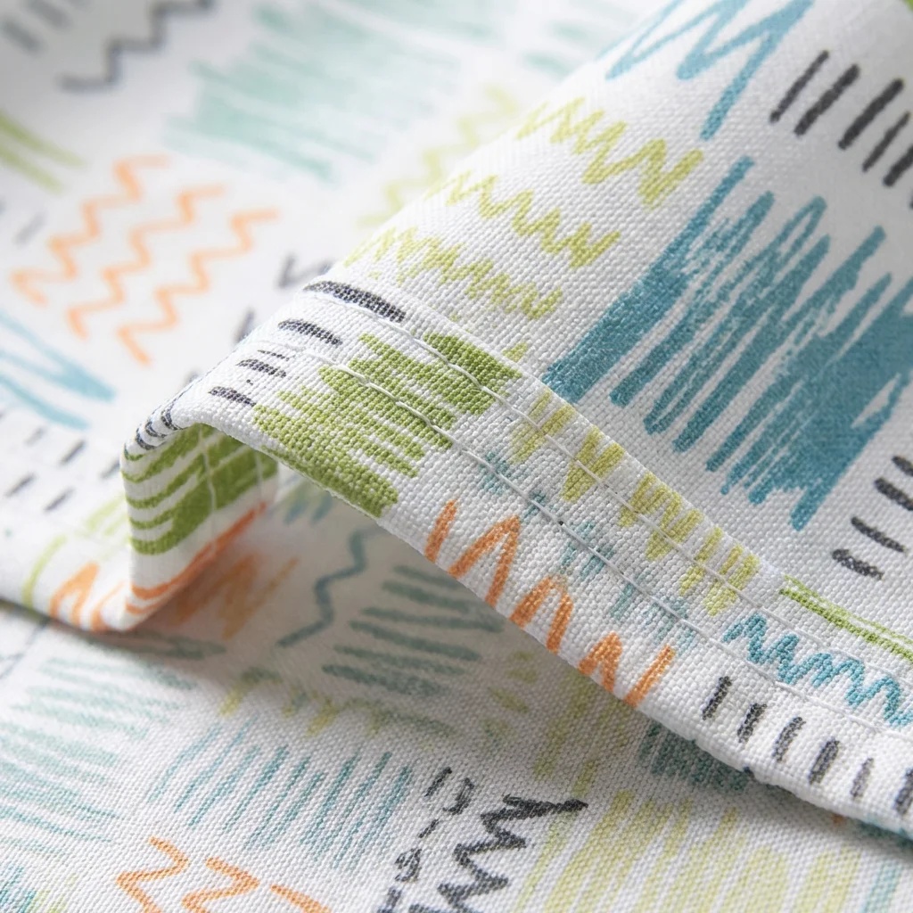Playful Line Art & Hatching Pattern Hospital Privacy Curtain