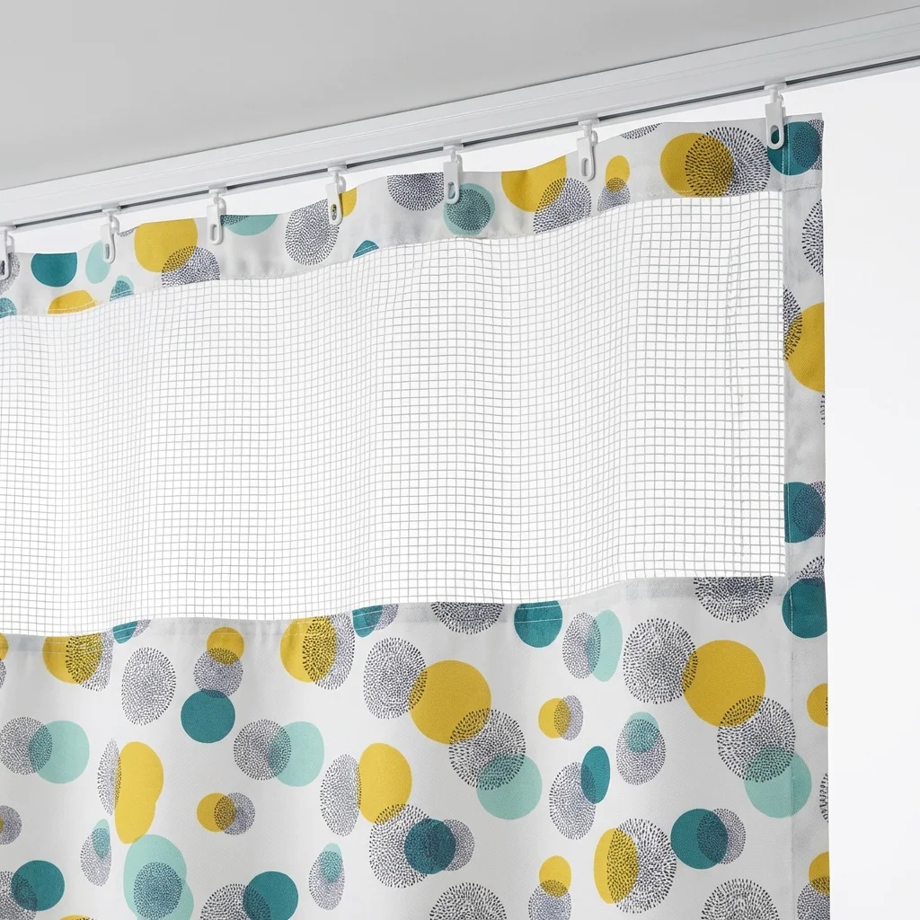 Playful Polka Dot & Concentric Circle Hospital Privacy Curtain