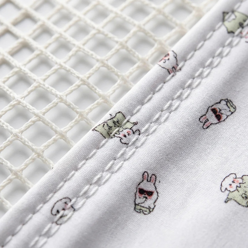 Pediatric Hospital Cubicle Curtain with Mesh Top