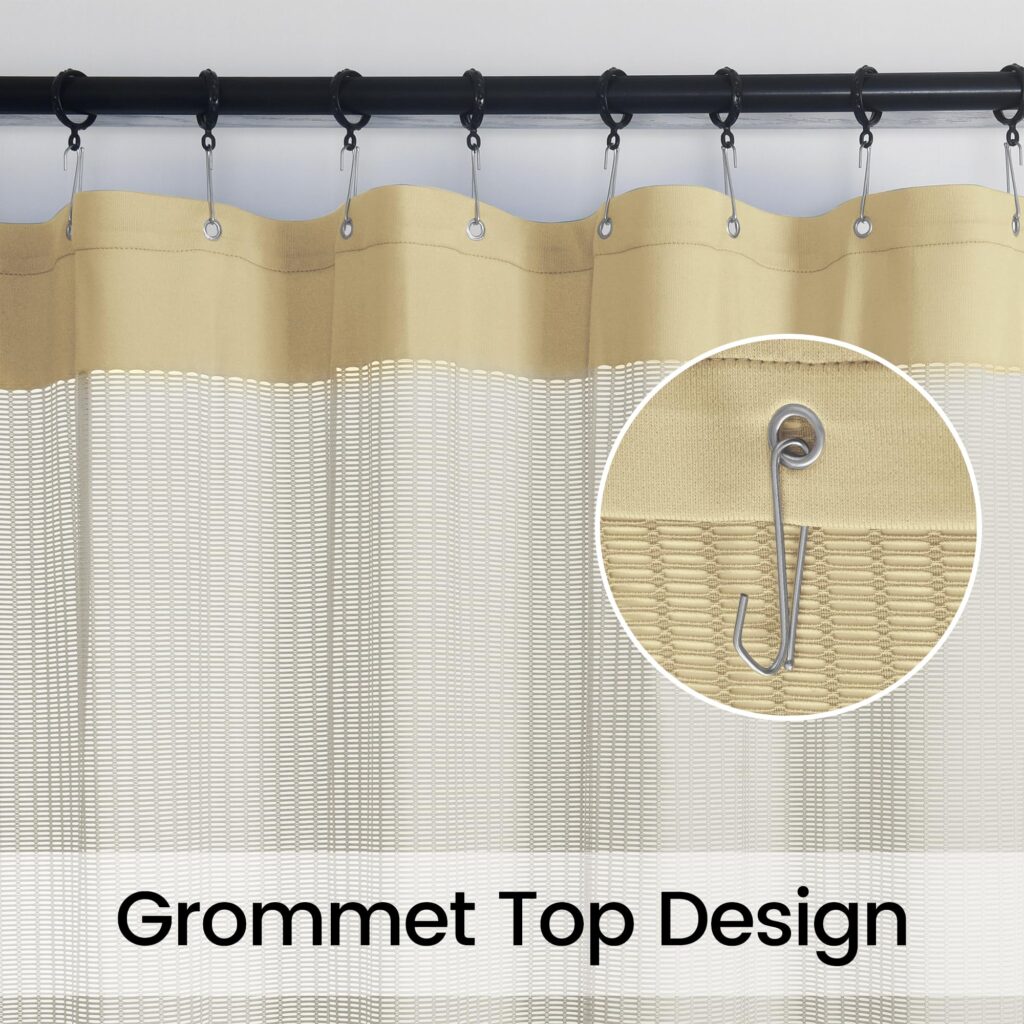 Warm Beige Flame-Retardant Hospital Privacy Curtain
