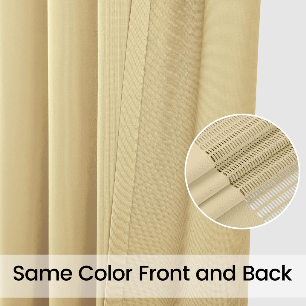 Warm Beige Flame-Retardant Hospital Privacy Curtain