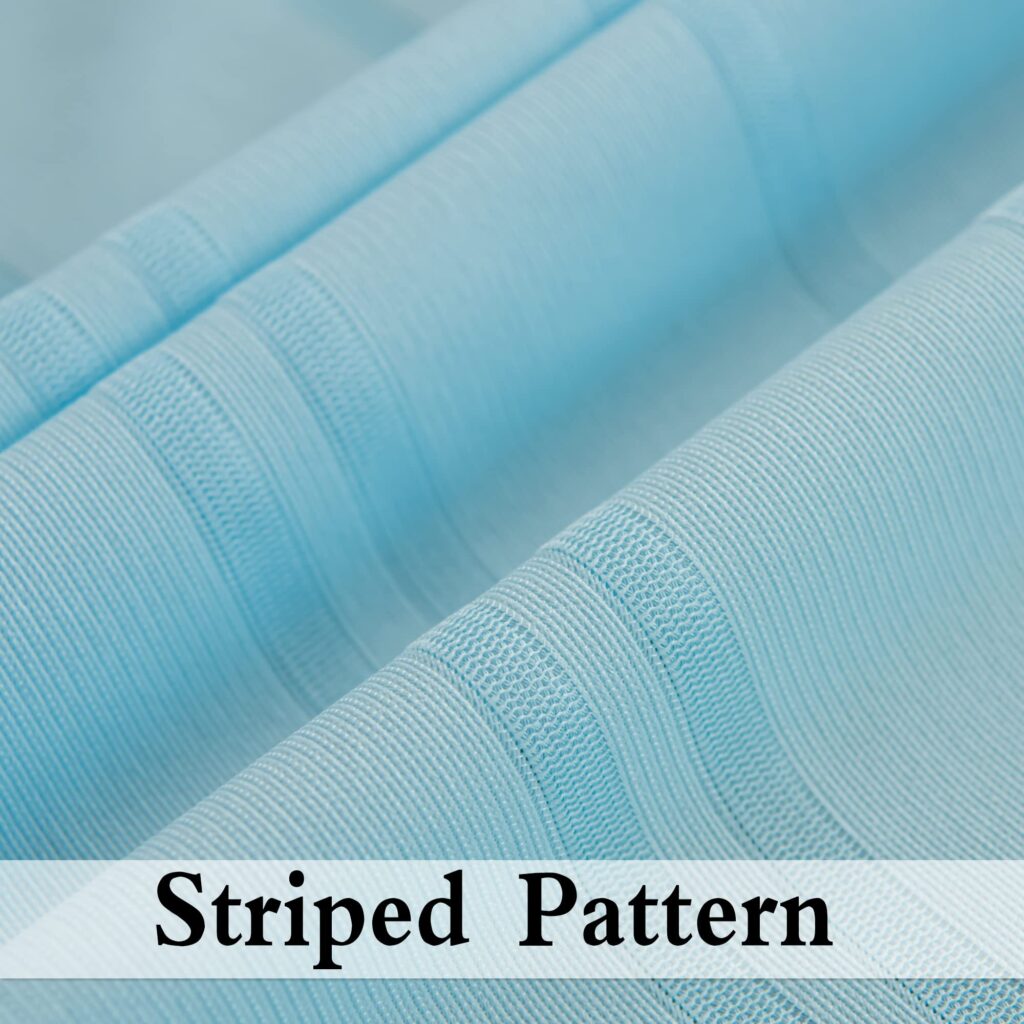 Solid Blue Medical Cubicle Curtains with Integrated Mesh & Grommets