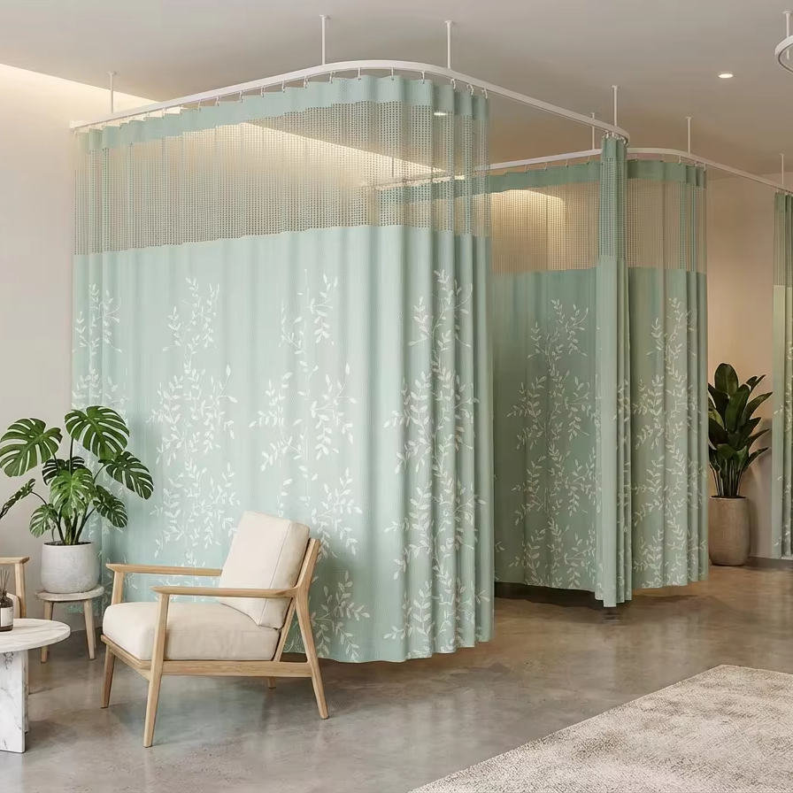 FR Flame Retardant & Antibacterial Printed Disposable Hospital Curtains
