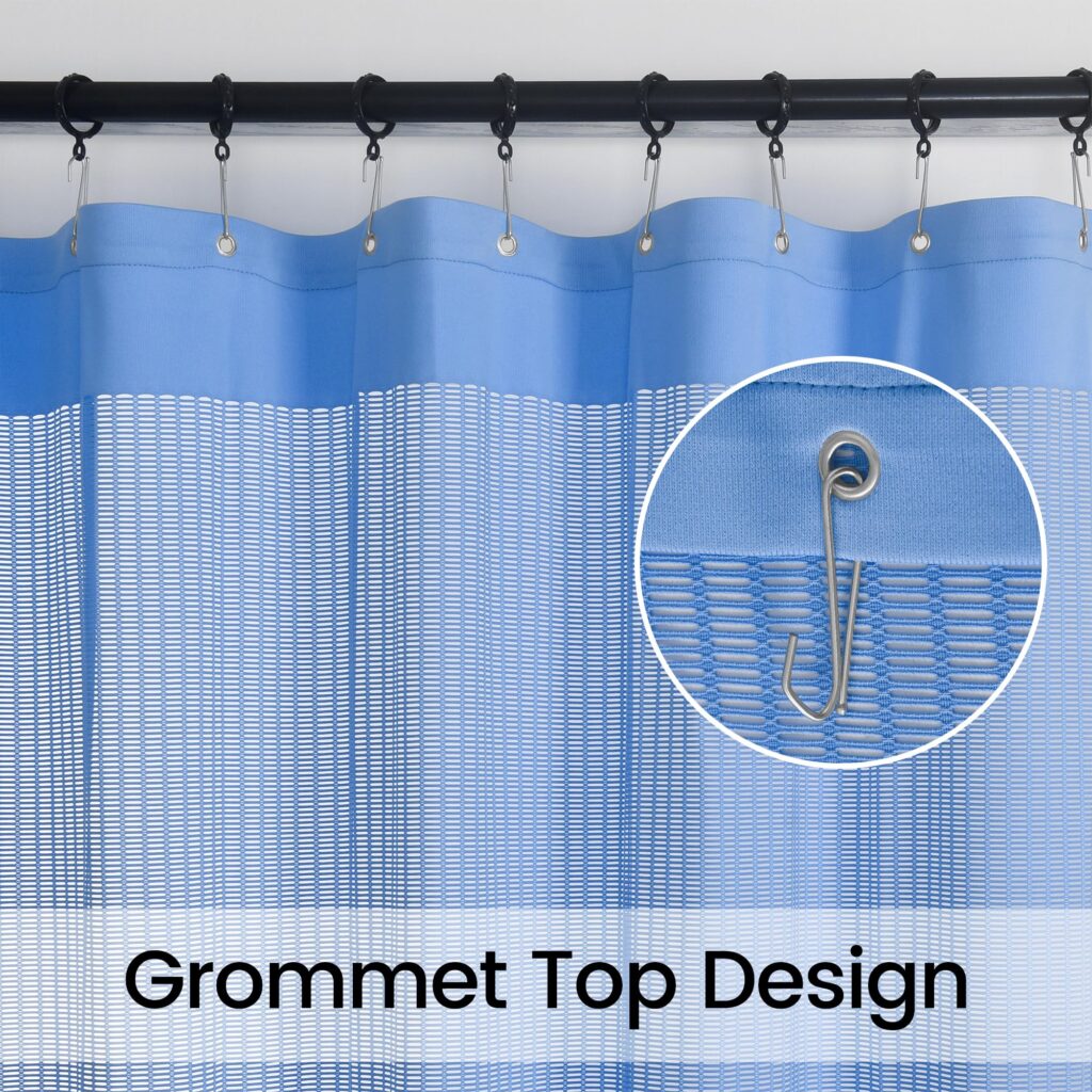 Medical Cubicle Curtains with Dual Hardware Suspension & Integrated Mesh