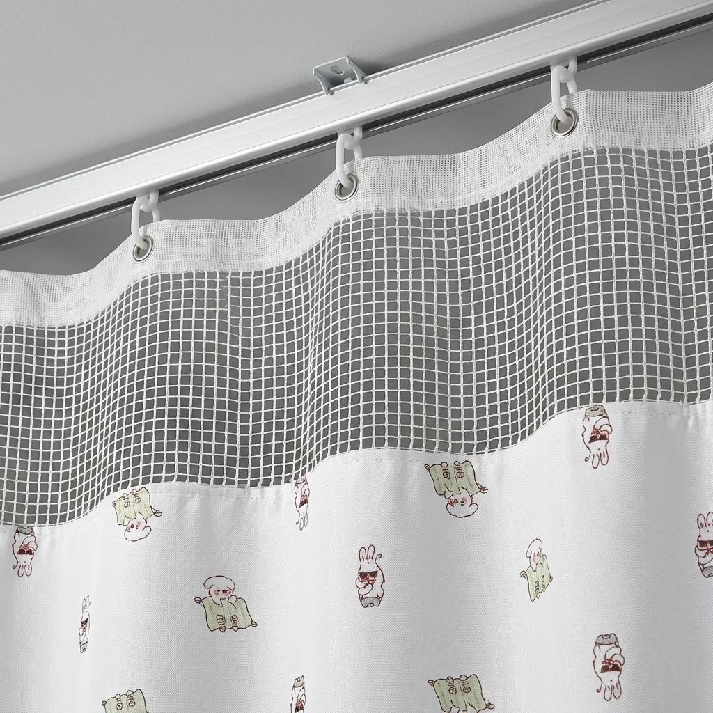 Pediatric Hospital Cubicle Curtain with Mesh Top