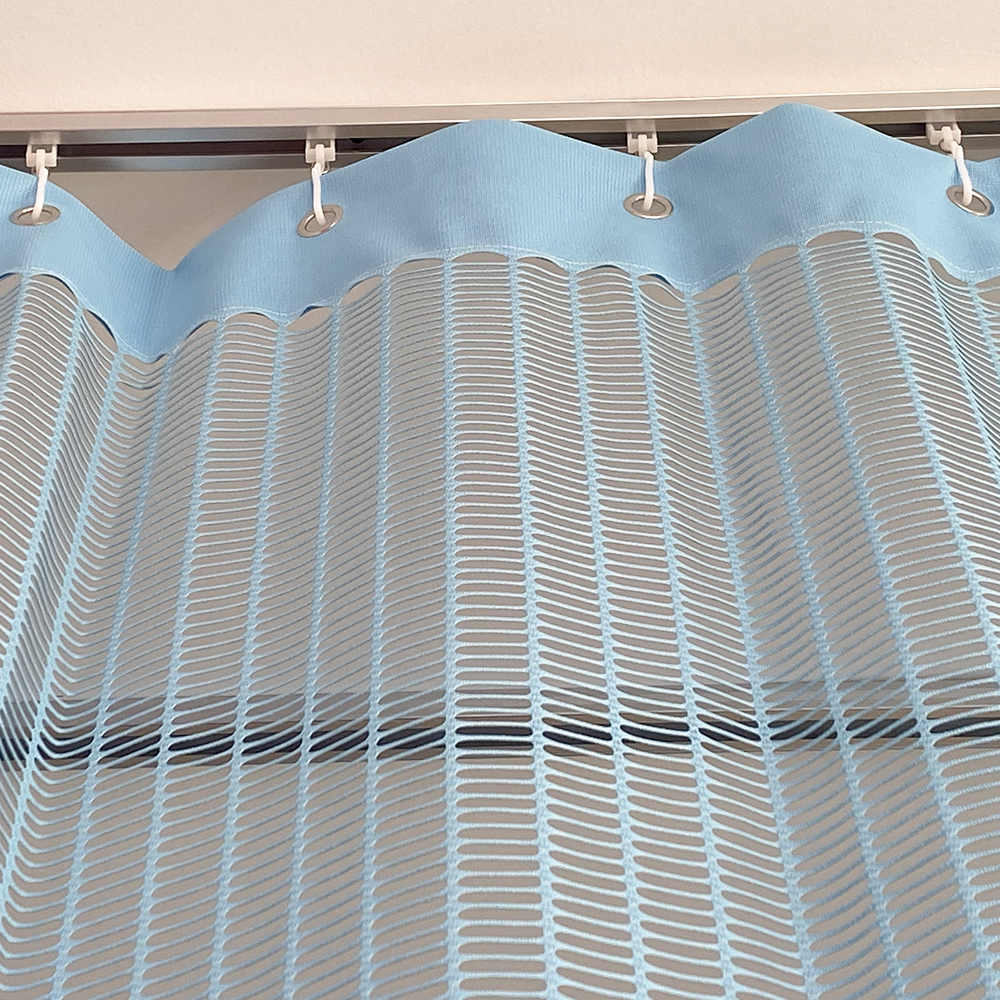 Solid Blue Hospital Ward Cubicle Curtains